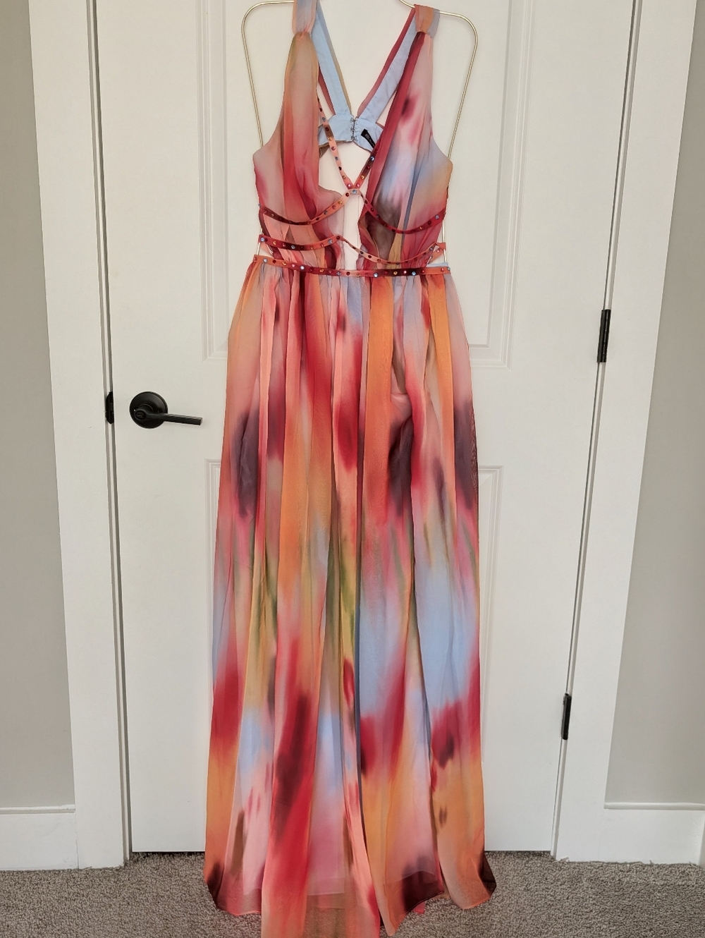 Eileen Printed Slit Maxi Dress - Picture 4 of 10